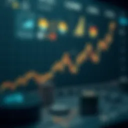 Graph depicting cryptocurrency market trends