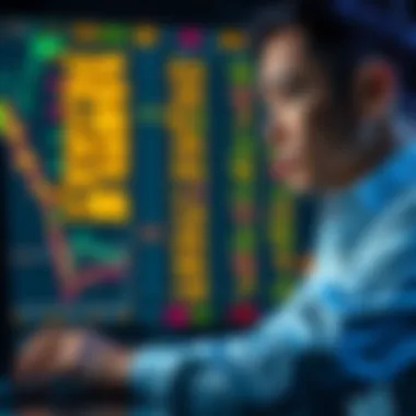 Investor Analysis of Market Data Investor analyzing market data