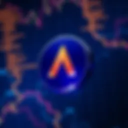 Astacoin logo on a digital background