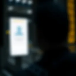 Illustration of user verification on a platform