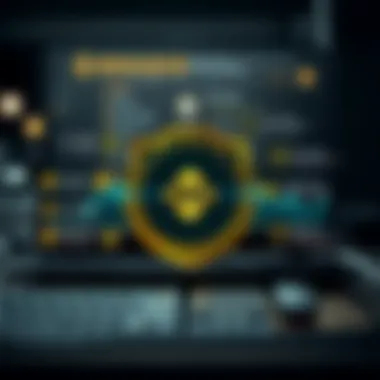 Graphic depicting security features of Binance PC app
