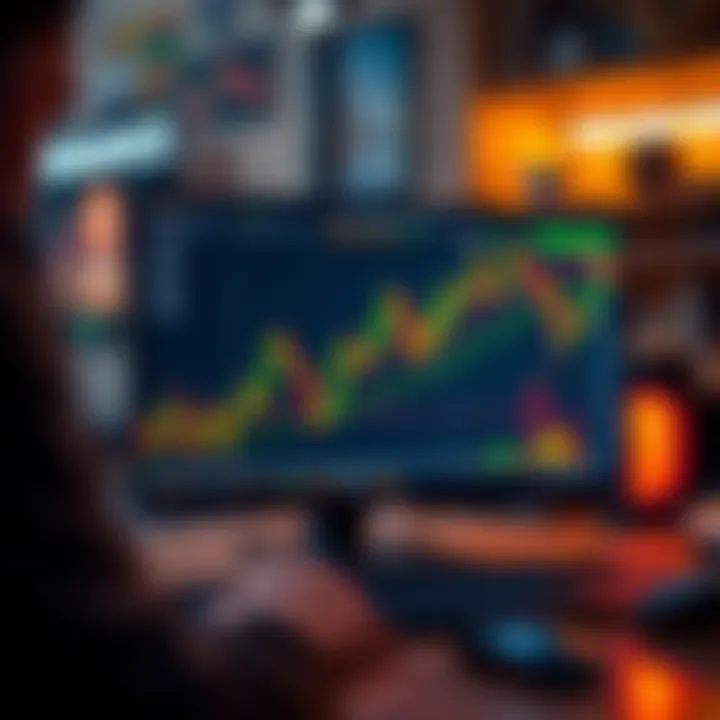 Conceptual image of trading strategies using Binance PC app