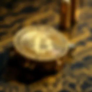 Visual representation of Bitcoin's blockchain technology