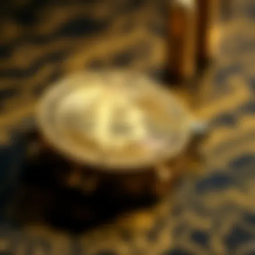 Visual representation of Bitcoin's blockchain technology