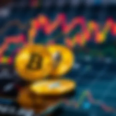 Visual representation of Bitcoin and Ethereum price movements