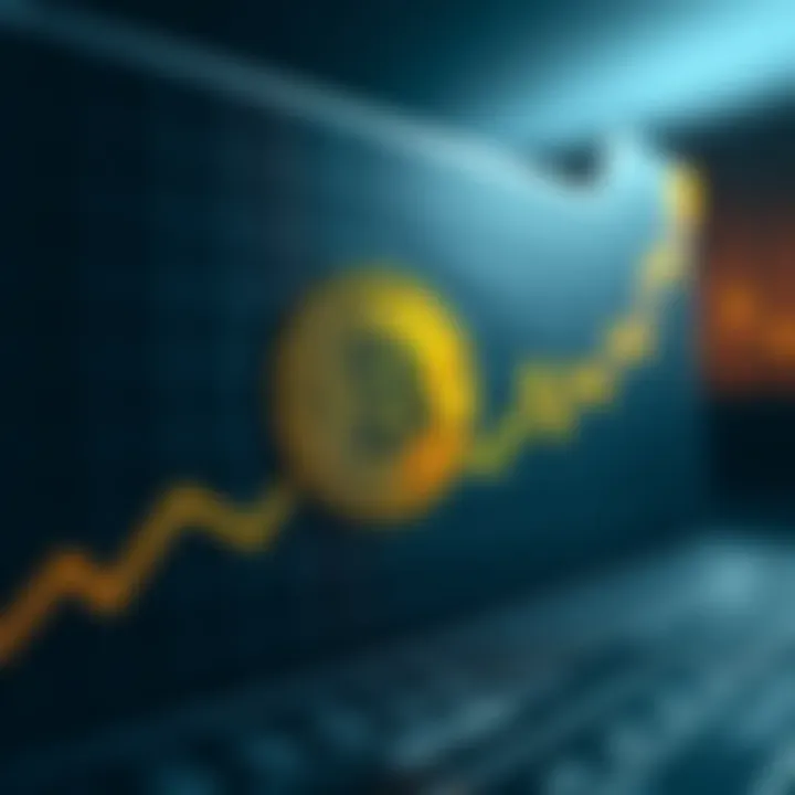 Graph illustrating the growth of Bitcoin value over the years.