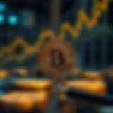 An artistic representation of Bitcoin's digital evolution