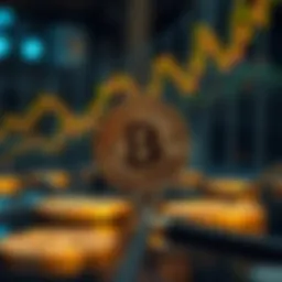 An artistic representation of Bitcoin's digital evolution