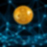 A visual representation of Bitcoin's decentralized network and its connection to GitHub.