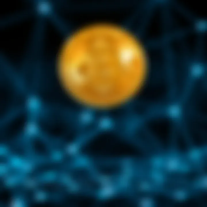 A visual representation of Bitcoin's decentralized network and its connection to GitHub.