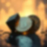 Illustration of Bitcoin halving concept