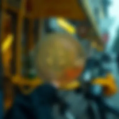 A conceptual representation of Bitcoin's integration into daily life.