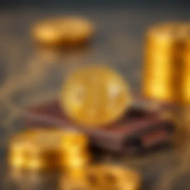 Conceptual illustration of Bitcoin wallet functionality