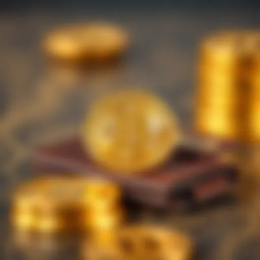 Conceptual illustration of Bitcoin wallet functionality