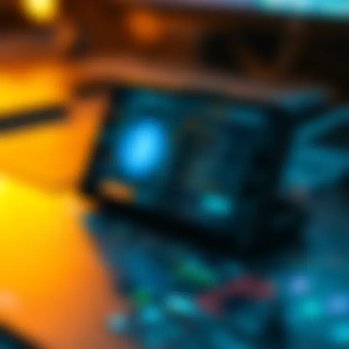 A futuristic digital wallet interface