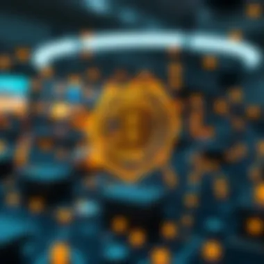 Conceptual representation of P2P file sharing network