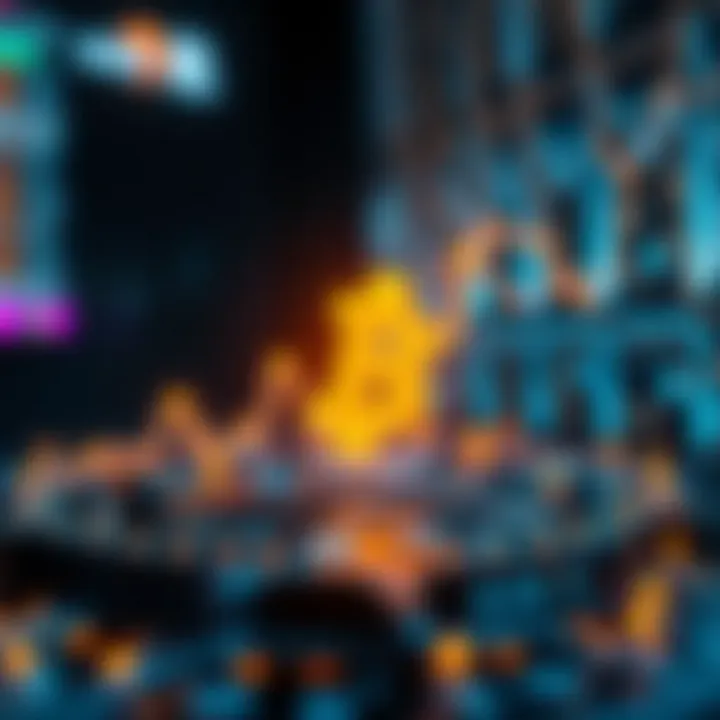 Visual representation of blockchain applications across industries