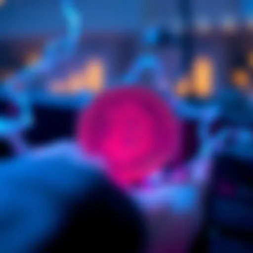 Conceptual illustration of blockchain technology