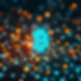 Concept of Blockchain Technology Blockchain technology concept with nodes and connections
