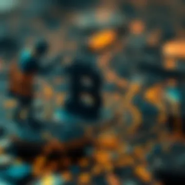 Conceptual illustration of blockchain technology