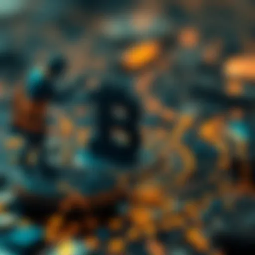 Conceptual illustration of blockchain technology