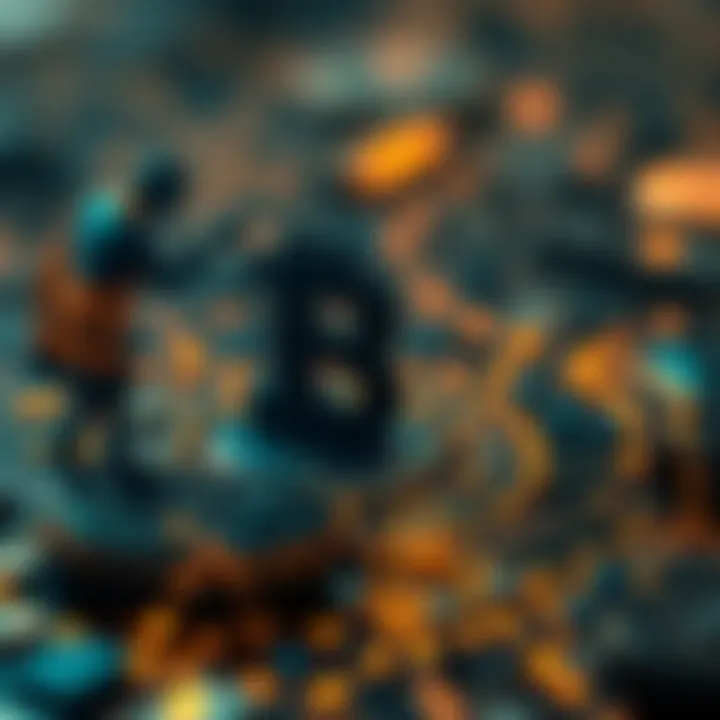 Conceptual illustration of blockchain technology