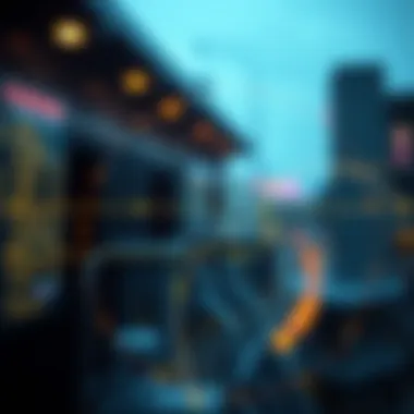 Visual representation of blockchain transaction flow