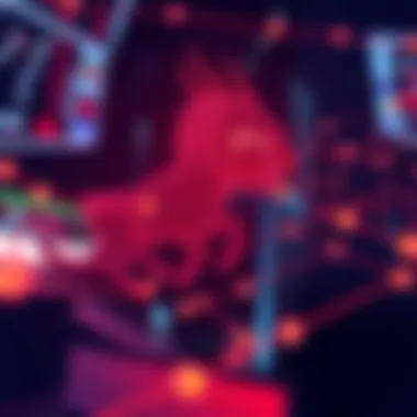 Visualization of digital asset ecosystem dynamics.