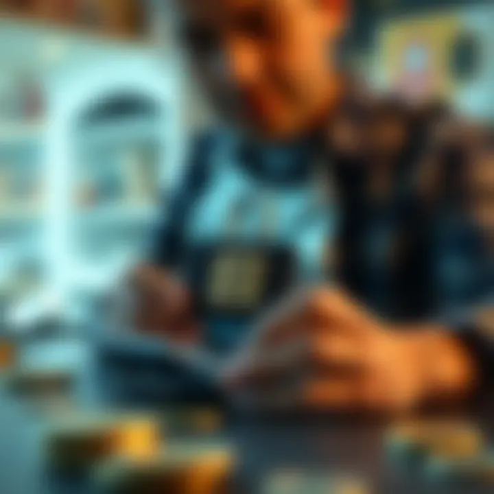 Secure digital wallet illustration