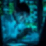 A cybersecurity expert analyzing data