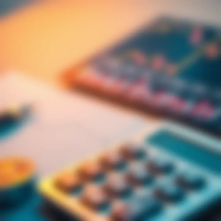 Calculator with financial graphs