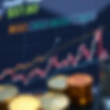 Chart showing market trends of Chainlink coin