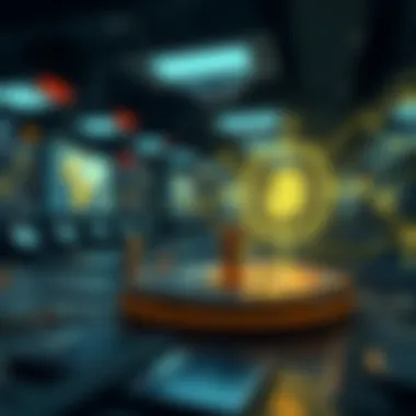 Graphical representation of smart contracts in action