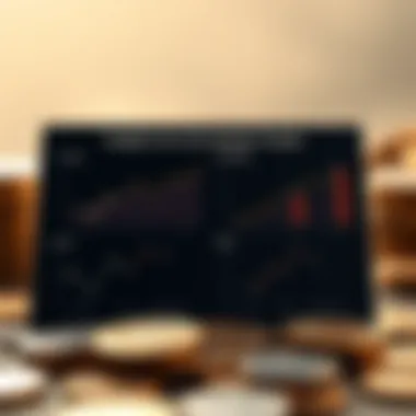 An infographic showing trends in the coin market, with graphs and statistics relevant to collectors and investors.