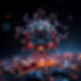 Conceptual representation of Cortex technology combining blockchain and AI.