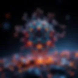 Conceptual representation of Cortex technology combining blockchain and AI.