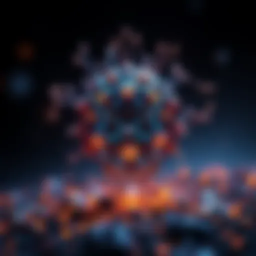 Conceptual representation of Cortex technology combining blockchain and AI.