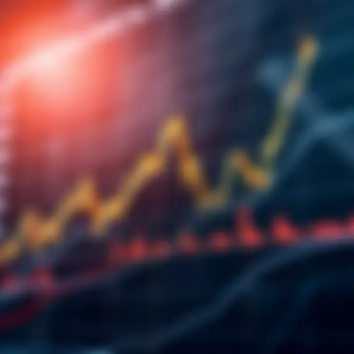 Graph illustrating cryptocurrency market trends