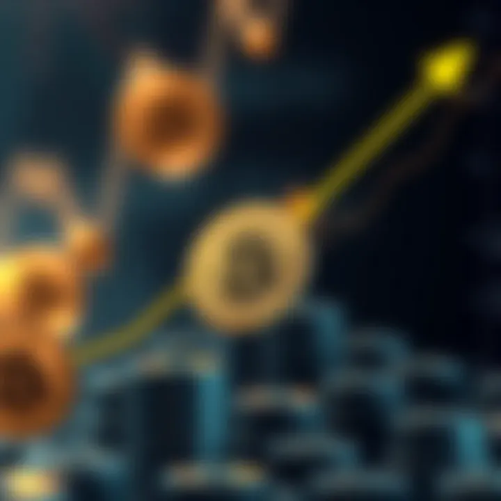 Illustration of cryptocurrency and traditional assets correlation