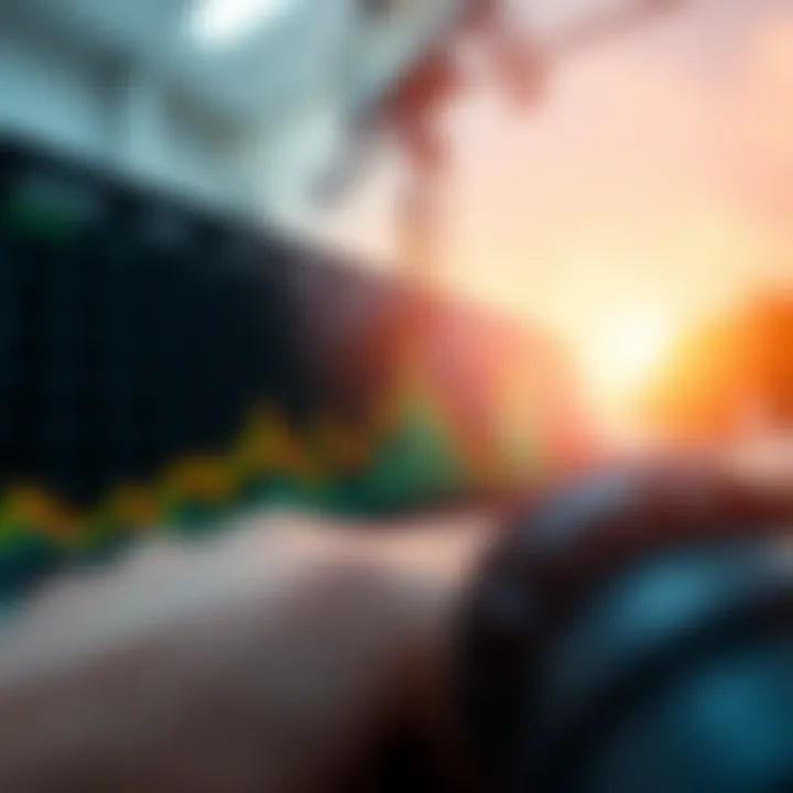 Graph showing cryptocurrency trends