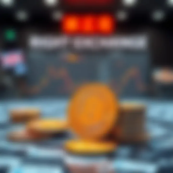 Illustration depicting selection criteria for cryptocurrency exchanges