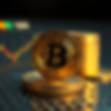 Conceptual artwork depicting cryptocurrency influence on markets