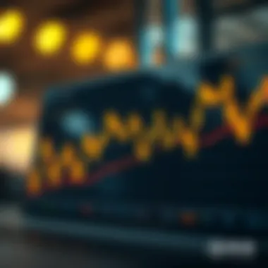 Graph depicting cryptocurrency market volatility