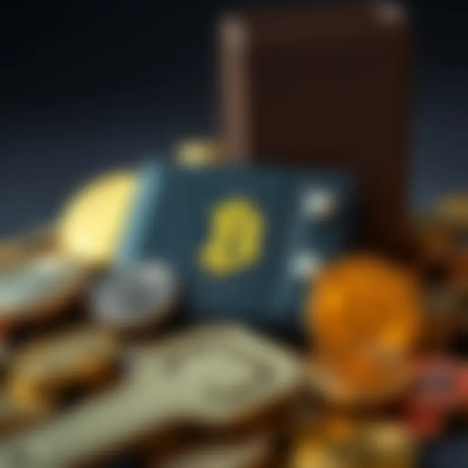 Illustration depicting various types of cryptocurrency wallets