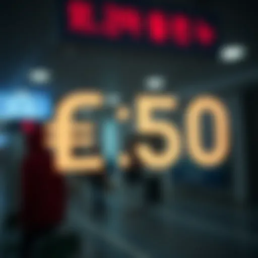 Currency exchange symbols representing USD to KRW