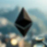 Ethereum logo design concept