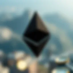 Ethereum logo design concept