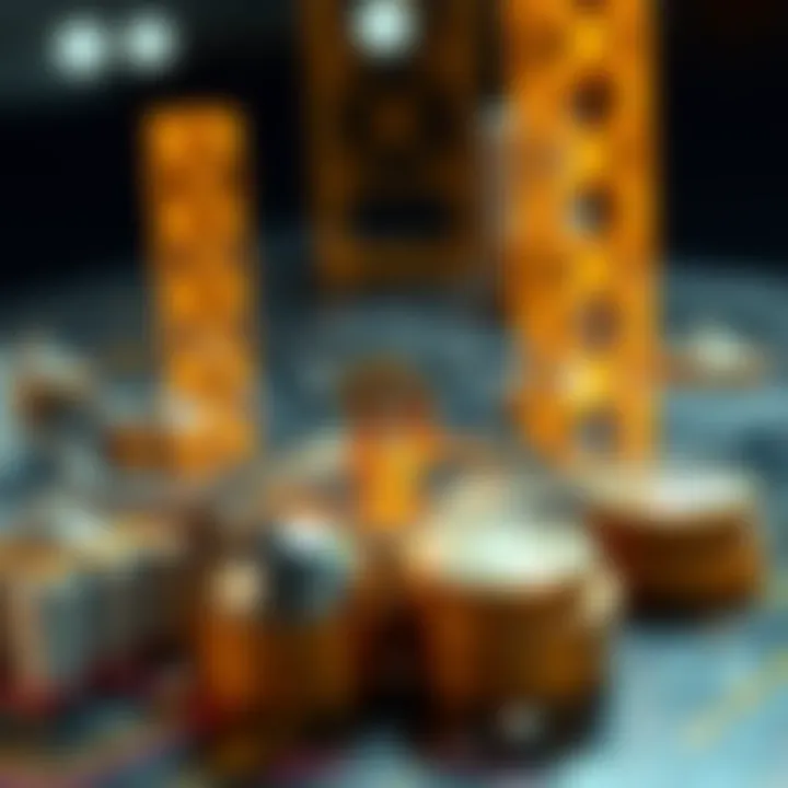 Decentralized Finance Concept Conceptual representation of decentralized financial systems