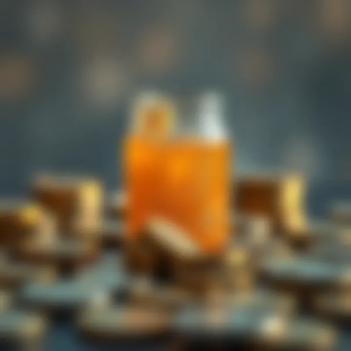 Visual representation of financial juice in cryptocurrency