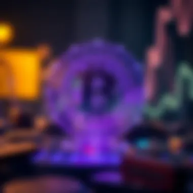 Symbolic representation of future financial technologies, including cryptocurrencies